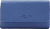 Ledergeldtasche mit Überschlag RFID-Schutz blau Mykonos Blue Liebeskind Slam