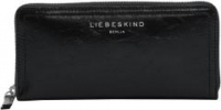 Fab 2 Crinkled Sally Liebeskind Berlin Leder Longbörse Schwarz RFID