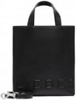 Liebeskind kleine Paper Bag Handtasche schwarz Leder