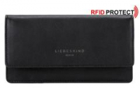 RFID Liebeskind Hudson Slam black Brieftasche Indian Sheep/Caw