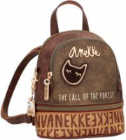 Minirucksack Anekke The Forest Urban Kanada braun Logoprint Katze