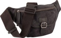 Mountain Waistbag Männer Camel Active Grau Blau Ledereinsatz Canvas