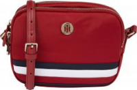 leichte Crossbody Tasche Tommy Hilfiger Poppy rot Markenfarben Nylon Recycled