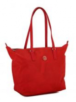 Tommy Hilfiger Shoppertasche Poppy Tote kräftiges Rot Perlon