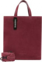 Wildledertasche Liebeskind Paper Bag M Peony Weinrot Security Tag