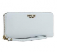 Damenwallet weiß glatt Guess Laurel White Ziparound 