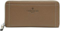 Leather Wallet Liebeskind Geri Gigi Praline Braun Deko Naht RFID