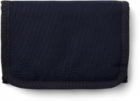 Geldtasche dunkelblau Lederzipper Satch Wallet Nordic Blue