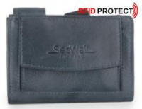 SecWal RFID-Schutz Kartenhülle dunkelblau Vintage Hartgeld