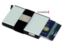 Secrid Cardslide Set Kartenhülle mit Hartgeldfach RFID Schwarz/S