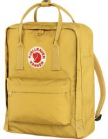 Fjällräven Kanken Alltagsrucksack Kantarell Senfgelb Sitzkissen Reflektor