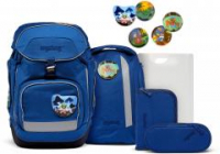 Büchertaschenset blau Ergobag Pack WaldmonstBär 