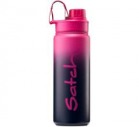 doppelwandige Isolierflasche Satch Pink Graffiti dunkelblau Edelstahl