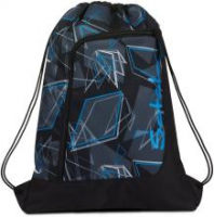 Gym Bag Satch Deep Dimension schwarz blau Print Sportsackerl