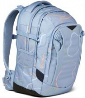 Satch Match verstellbare Büchertasche hellblau Vivid Blue