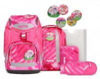 ergobag pack KuntBärbuntes Einhorn Schultaschenset neonpink 6-teilig Sportrucksack Pennal