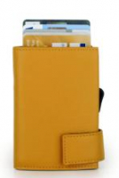 SecWal Kartenetui mit Münzfach RFID Schutz Gelb