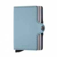 RFID Schutz Twinwallet Secrid Matte Blue Kartenschutzhülle Etui hell blau silber