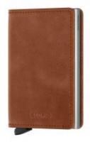 Secrid Slimwallet Geldbörse Etui RFID Schutz Vintage Cognac Alu