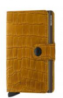 Secrid Miniwallet Cleo Ochre Brown Krokoprägung