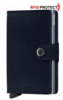 Secrid Kartenetui Miniwallet Rango Blue-Titanium Reptilprägung