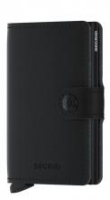 Kreditkartenetui Miniwallet RFID Soft Touch Black Lederimitat