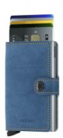 Secrid Mini Wallet Leder Aluminium Indigo 3