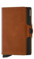 Secrid Twin Wallet Geldbörse Perforated Cognac Lochmuster braun