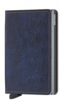 Kartentäschchen Secrid Slimwallet Indigo 5 blau Titanium