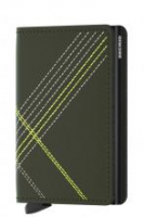 Secrid Slimwallet Stitch Linea Lime Grün mit Ziernähten