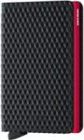 Secrid Slimwallet Cubic Black Red Würfelmuster Kartenetui