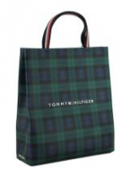 Shopper NS Tote Tommy Hilfiger Check Blau Grün Karo