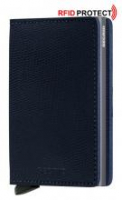 Secrid Slimwallet Eidechsprägung Kartenetui Rango Blue-Titanium