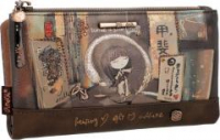 Anekke Shoen braun bunt Geldtasche flexibel Künstlerin Japan