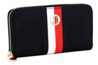 Damen Brieftasche Tommy Hilfiger Poppy ST Large ZA Corp Navy Gurtband