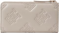 Tommy Hilfiger Longwallet TH Refined Large ZA Mono smooth taupe