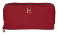 elegantes Damen Wallet Dunkelrot Rouge Tommy Hilfiger Idol Nylon nachhaltig