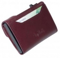 Furbo Burgundy Tony Perotti Kartenetui RFID Schutz Leder Aluminium rot braun violett
