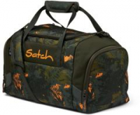 Sporttasche Duffle Bag Jurassic Jungle dunkelgrün Blätterprint Satch