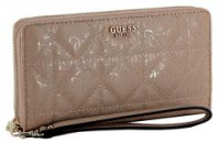 feminine Longbörse Guess Uptown Chic SLG Biscuit Nude Glanzfinish