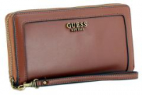 Guess Zadie SLG Clutch Handschlaufe Whiskey Ziparoundwallet Cognac