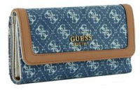 Jeansstyle Damenbörse Guess Zadie Logodesign Denim Multi Braun Blau