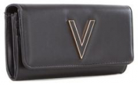 Valentino Brieftasche schwarz Überschlag Coney Nero