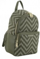 olivgrüner Citybackpack Valentino Blizzard Military Multi Logoprint