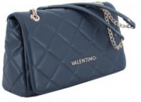 Überschlagtasche dunkelblau Steppnähte Valentino Ocarina Blu
