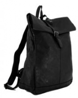 Harbour 2nd Albatros Ash Leder vintage schwarz Tagesrucksack