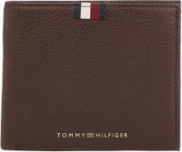 Männer Portemonnaie Tommy Hilfiger Leather Flap Coin Kaffee