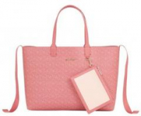 Shopper Tommy Hilfiger Iconic Tommy Tote Monogramm Rosa Alloverprint