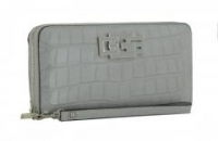 Portmonaire big Clutch Guess Triple G SLG Grey Schlange