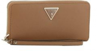 Guess Geldbeutel braun Struktur Laurel SLG Light Cognac